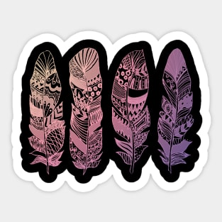 Never too many Feathers Sticker